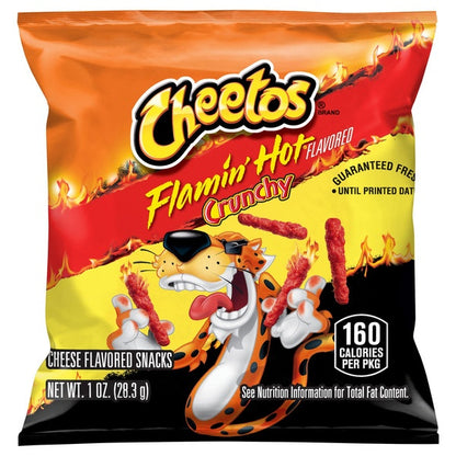 Frito-Lay Cheetos Crunchy, Flamin' Hot, 1 oz, 50 ct