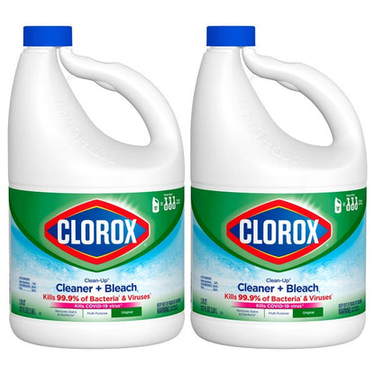 Clorox Clean-Up Cleaner and Bleach, Original Scent, 121 fl oz, 2 ct