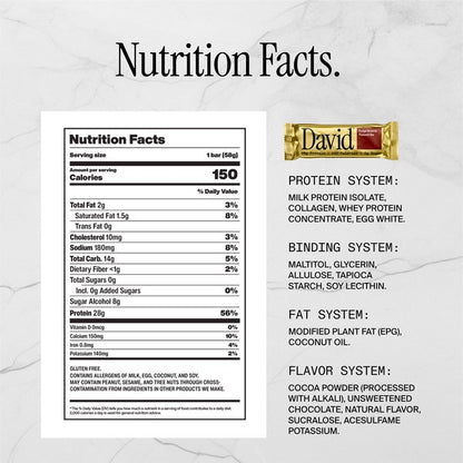DAVID Fudge Brownie Flavored Bar