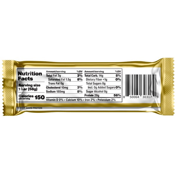 David Protein Bar, Salted Peanut Butter