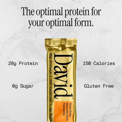 DAVID Peanut Butter Chocolate Chunk Flavored Bar