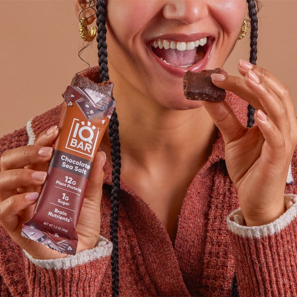 IQBAR Chocolate Sea Salt, Keto + Vegan Protein Bar