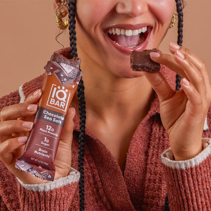 IQBAR Chocolate Sea Salt, Keto + Vegan Protein Bar