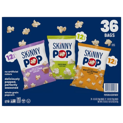 SKINNYPOP Popcorn, Variety Pack, 36 ct