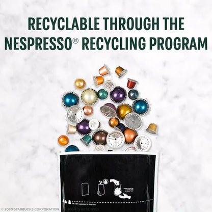 Starbucks by Nespresso Vertuo, Pike Place, Medium Roast Coffee 30-count Coffee Pods, Brews 7.8 oz.
