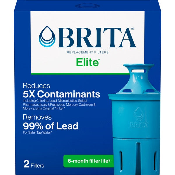 Brita Elite Water Filter, Advanced Carbon Core Technology, Made Without BPA
