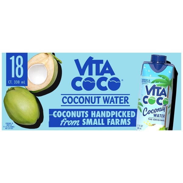 Vita Coco, Coconut Water, 11.1 fl oz, 18-Count