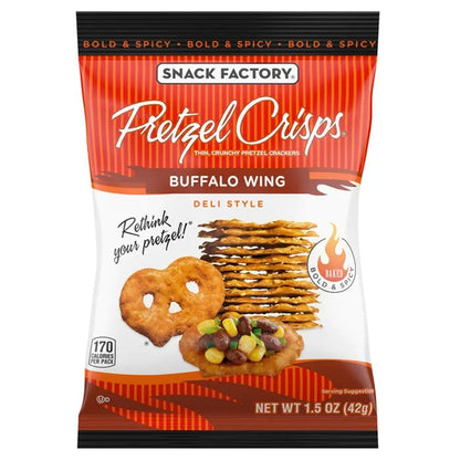 Snack Factory Pretzel Crisps, Variety Pack, 1.5 oz, 24 ct