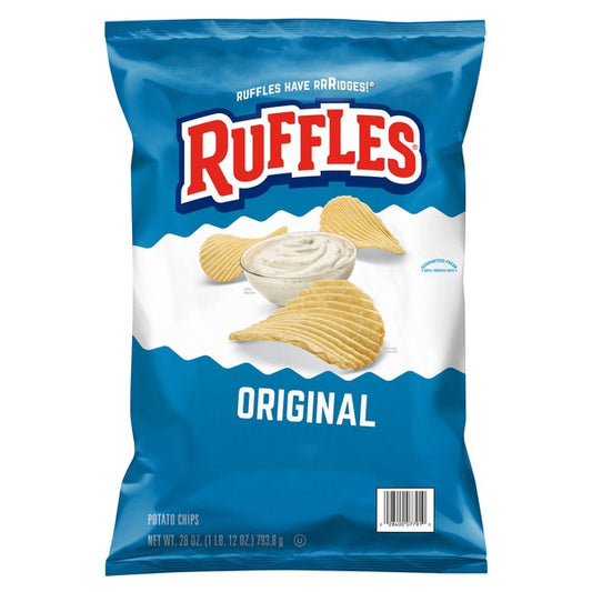 Ruffles Potato Chips, Original, 28 oz