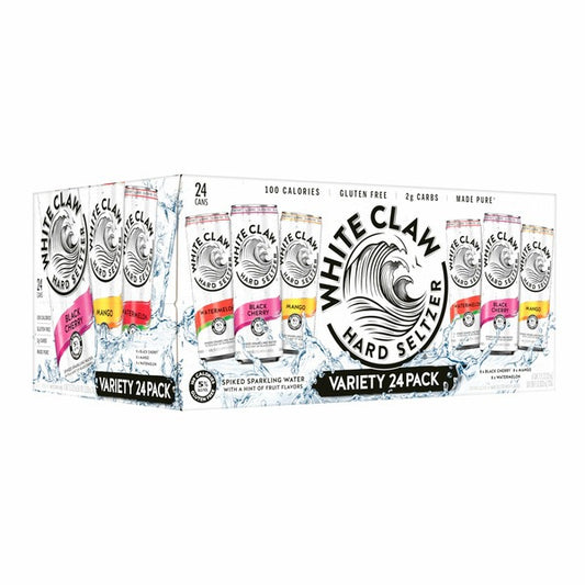 White Claw Hard Seltzer Variety Pack, 12 fl oz, 24-count