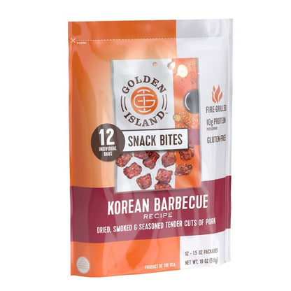 Golden Island Pork Snack Bites, Korean Barbecue, 1.5 oz, 12 ct