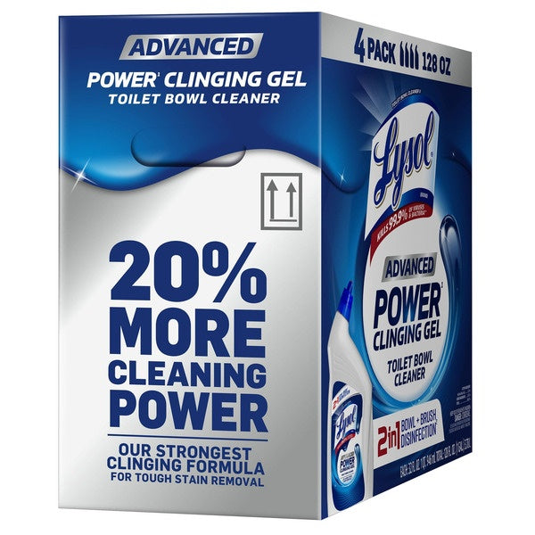Lysol Advanced Toilet Bowl Cleaner, 32 fl oz, 4 ct