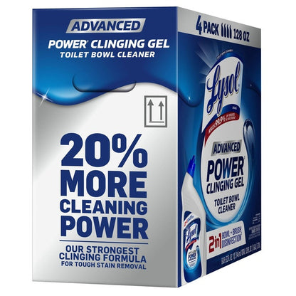 Lysol Advanced Toilet Bowl Cleaner, 32 fl oz, 4 ct