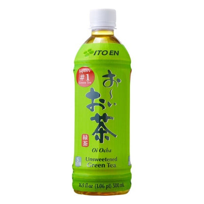Ito En Oi Ocha Unsweetened Green Tea, 16.9 fl oz, 12-count