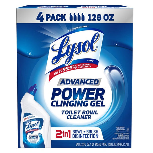 Lysol Advanced Toilet Bowl Cleaner, 32 fl oz, 4 ct