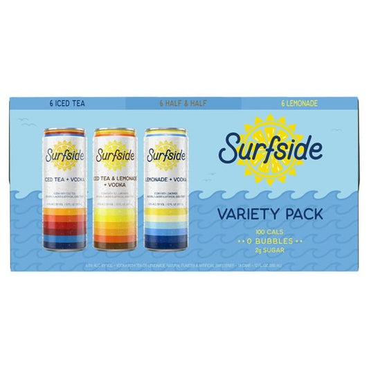 Surfside Vodka Ice Tea Variety Pack, 12 fl oz, 18-count