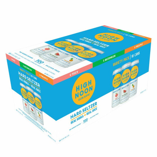 High Noon Vodka Cocktail Variety Pack, 12 fl oz, 18-count
