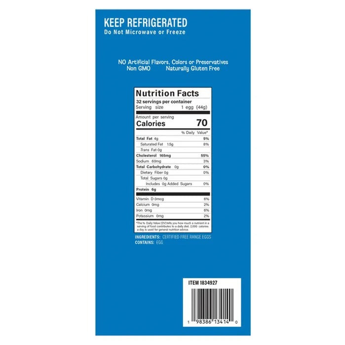 Pure Provisions Hard-Boiled Free Range Eggs, 32-count
